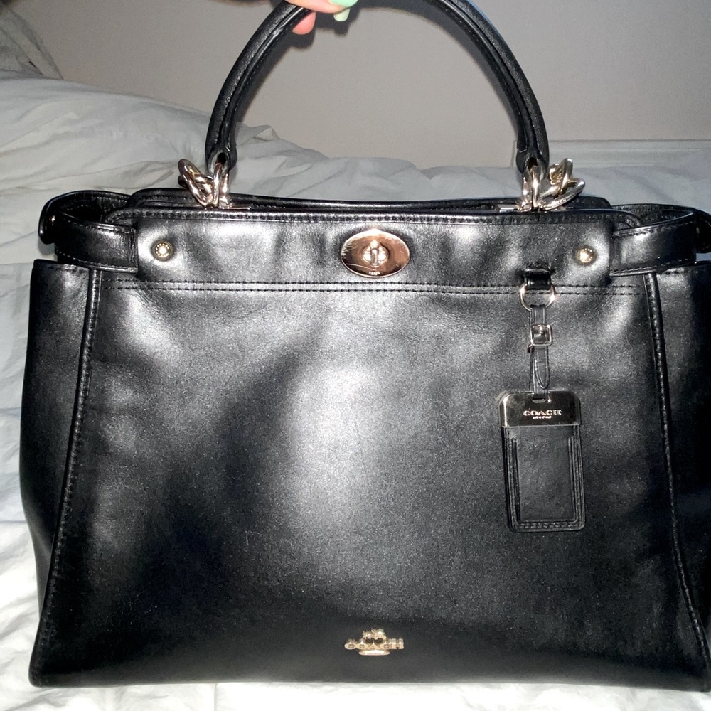 Classic Coach Leather Handbag